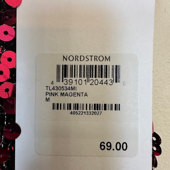 Leith NWT Women's Magenta Pink Sequin Mini Slip Party Dress Size M Cocktail - Picture 8 of 10